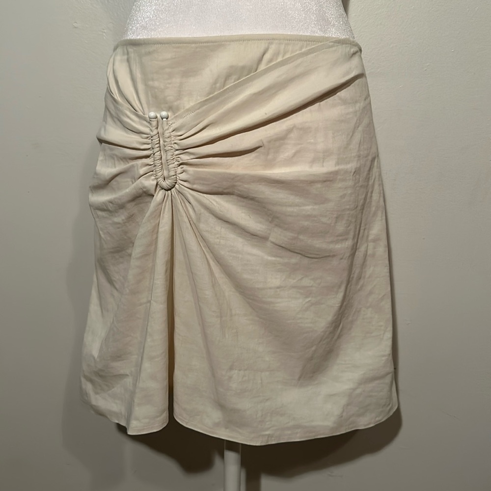 A.L.C. Ecru Mini Skirt Size 12.